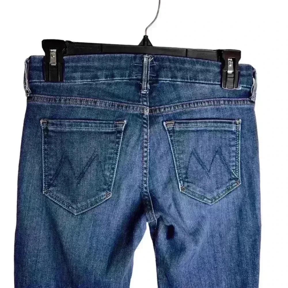 Mother High-Waist Looker Skinny Jeans in Flowers From The Storm Wash Size: 25 - Picture 6 of 9
